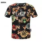 philipp plein t shirt homme flower skull